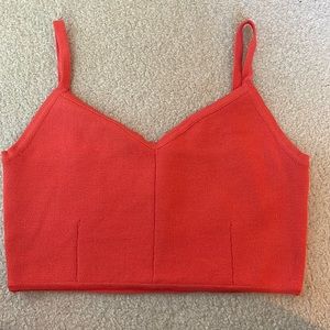 J.O.A. LOS ANGELES REVOLVE KNIT CROP TANK TOP